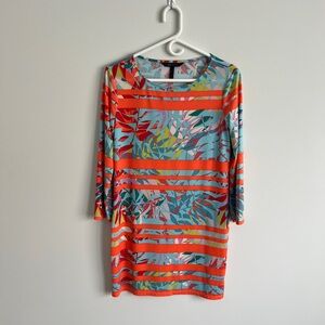 BCBG Max Azria 3/4 sleeve Shift Dress/Coverup Resortwear vacations